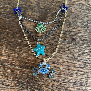 Sea life layered necklace